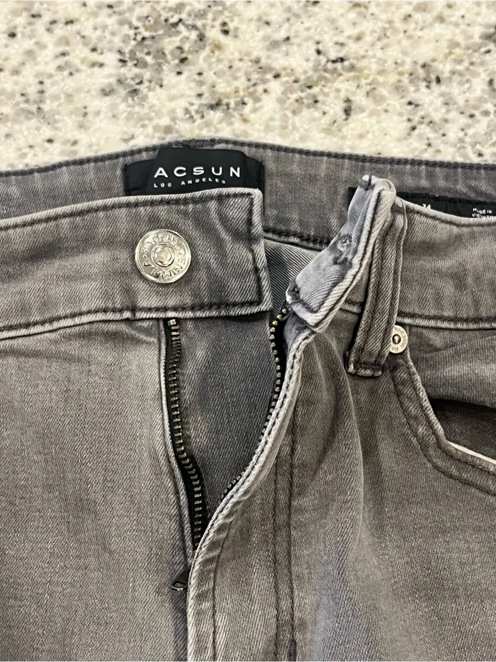 PacSun Slim Jeans Men’s 34x34 Gray Active Stretch Washed Denim